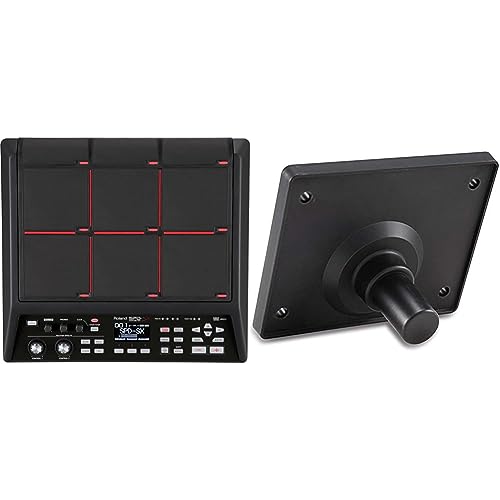 Roland SPD-SX Percussion Sampling Pad with 4GB Internal Memory, Black medium & Alesis Module Mount | Mounting Plate for Multi-Pad Electronic Percussion Instruments - Mounts to Any Drum Hardware