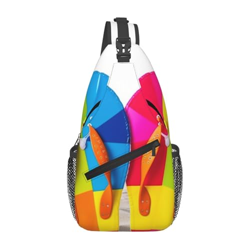 Bolso cruzado de pecho estilo sling para hombre y mujer