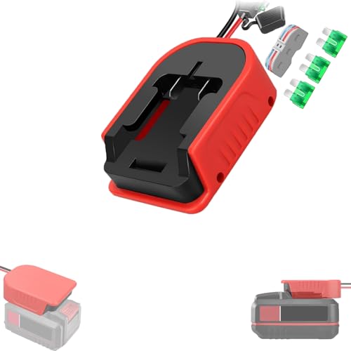 for Bauer Battery Adapter Work for Power Wheels DIY Rc Car Toys with 14 AWG Wire 30A Fuse and Wiring Terminal (for Bauer for Power Wheels Adapter)