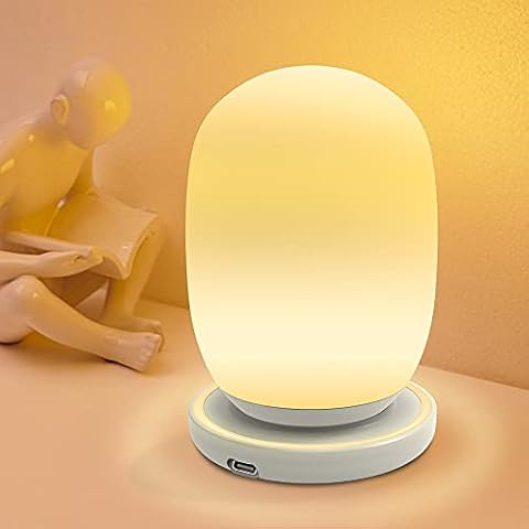 ZEEFO Night Lights for Kids, LED Night Light with Touch Control & 2 Types of Timer Setting, USB Rechargeable Bedside Lamp, RGB Color Changing Nightlight for Baby Kids Nursery Bedroom Cover