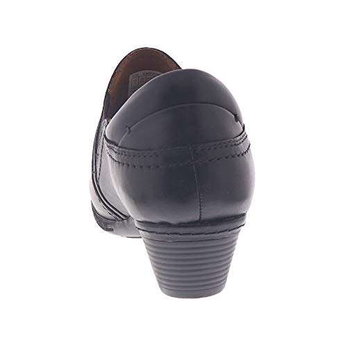 Cobb Hill Laurel Slip-On Women's Heeled Sandal Black Leather - 9.5 Medium #TOP5