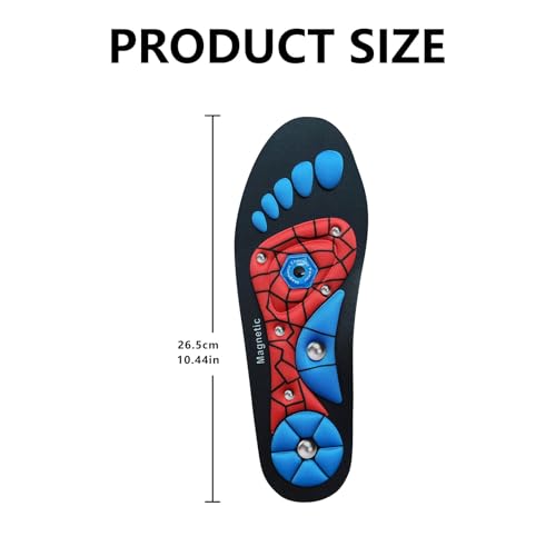 Image of Magnetic Acupressure Insoles,Orthopedic Insoles,Relieve Tired can be Used by Both Men and Women (Red, S-US(6-9))