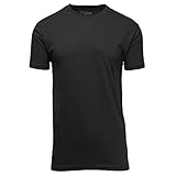Galaxy by Harvic Men's Crew Neck T-Shirt Black