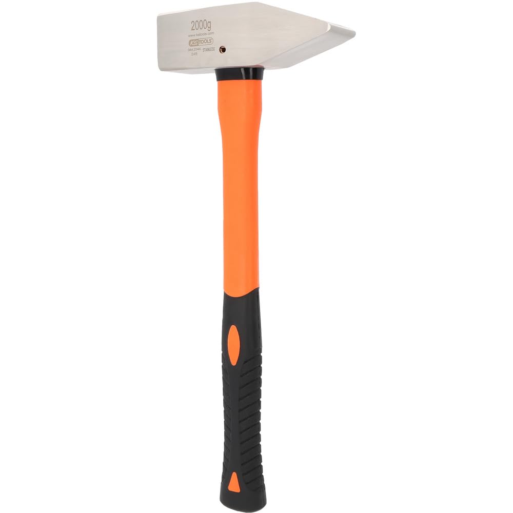 KS TOOLS Marteau de serrurier en acier INOXavec manche en fibre de verre,