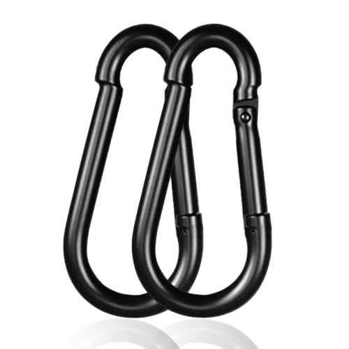 High-PQ Carabiner Clip,Heavy Duty Spring Snap Hook,4IN(M10), 2PCS