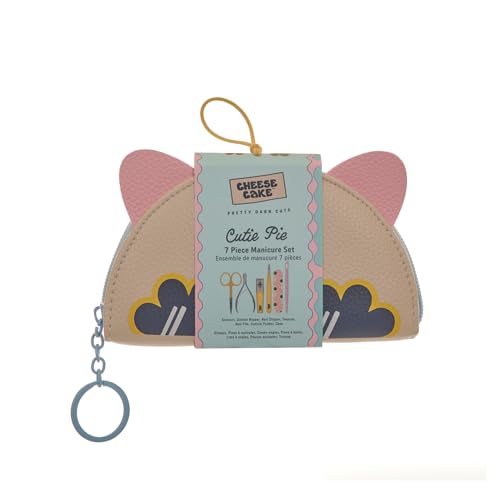 Cheese Cake Manicure Set of 7 Japanese Kawaii Design Beauty Tools fo Teen Girls