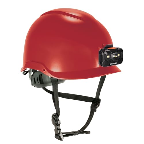Ergodyne Skullerz 8976LED - Casco de Seguridad Tipo 2 con luz LED, Clase E, Tipo II ⭐