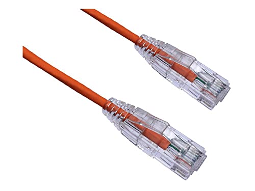 Axiom Memory SOLUTIONLC 10FT CAT6 BENDNFLEX Ultra-Thin SNAGLESS Patch Cable 550MHZ (Orange)