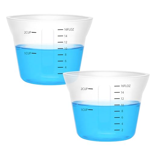 Set 2 vasos medidores de silicona 500 ml miniatura 1