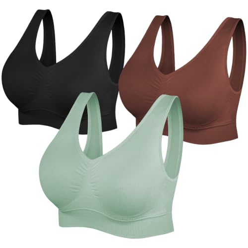 Image of SIMIYA Sports Bras for Women, Yoga Comfort Seamless Wireless Sports Bra