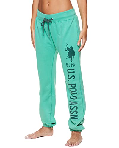 Image of U.S. POLO ASSN. Womens Sweatpants - Women Joggers Sweats with Logo Print - French Terry Poly-Cotton