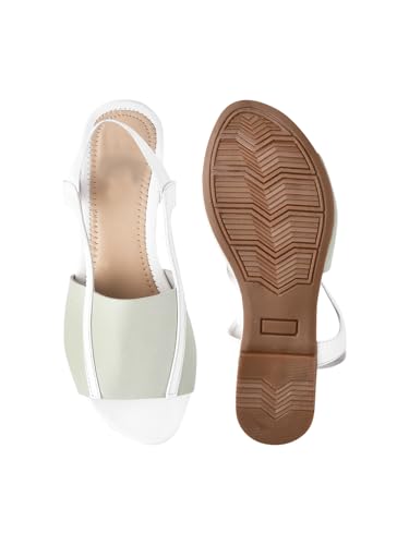 Image of SilverArrow womens Voyaga Flat Sandal, Fashion Sandals with Strap, Suitable for Fusion Outfit