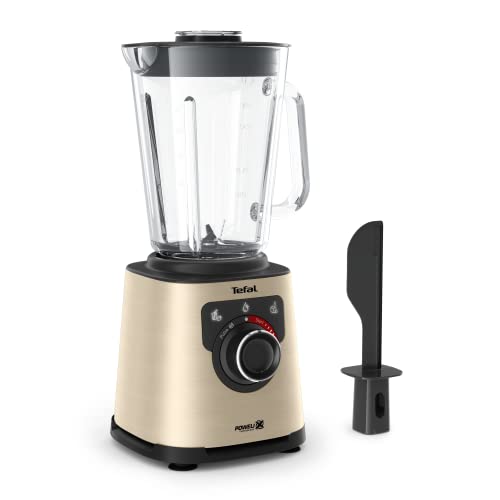 Tefal BL871A31 PerfectMix + High Speed Blender Powelix Knife Technology for quick results Easy to clean Powerful Blending 2 L Thermo-Resistant Glass Jug Dune
