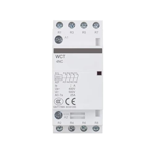 Contacteur AC WCT format disjoncteur 63A 4NC pour commande 220V AC