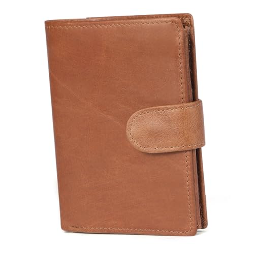 BESPORTBLE Multifunctional Mens Wallet Light Brown Rfid Magnetic Card Holder Coin Purse Portable Men Fashion Wallet for Daily Use and Special Occasions