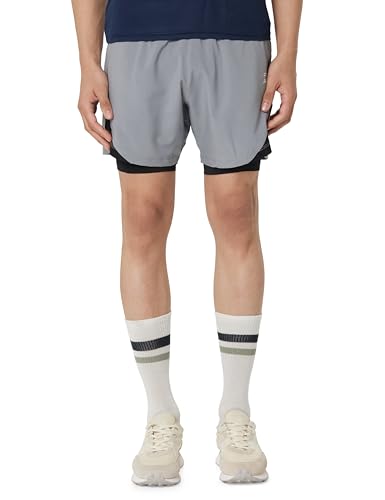 Image of FUAARK 2 in 1 Compression Shorts for Men for Gym, Sports, Running & Cycling Activities with Pocket