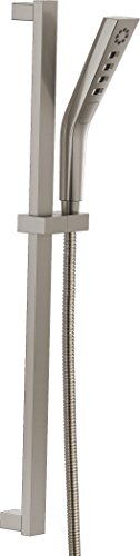 Free Shipping Over $50 Delta Faucet 51799-SS H2Okinetic 3-Setting Slide bar Hand Shower, Stainless