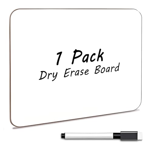 MARKQ Small Dry Erase Whiteboard A4 (22.5 x 30 cm) | Portable Lapboard for Kids Students Classroom Office & Home | Durable Reusable White Board for Writing Drawing & Games Pack of 1