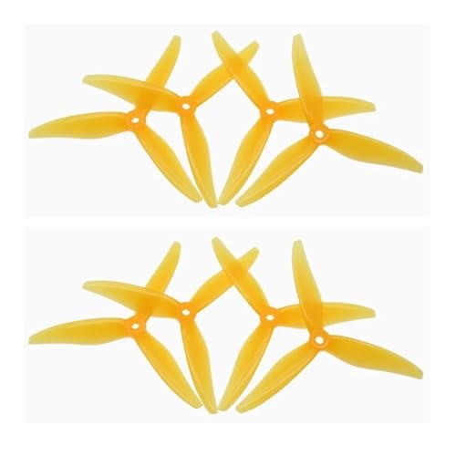 Hélices drone FPV 5 pouces jaunes T51366 pour réparer et stabiliser moteurs 2306 2207
