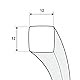 STEIGNER Ofendichtschnur Kamindichtung aus KERAMIKFASERN, hitzebeständig bis 1260°C, inkl. feuerfestem Montagekleber, 2m, 12x12mm, SKD01-12