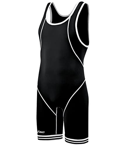 Asics Men's Snap Down Wrestling Singlet (Navy/White)
