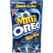 Nabisco, Mini Oreo, Bite Size Snak-Saks, 8oz Bag Pack of 5
