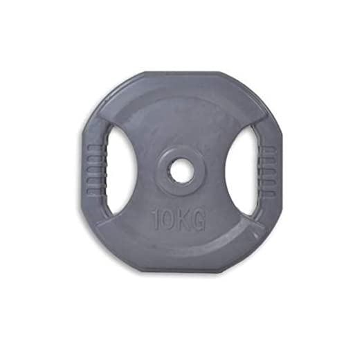 Disco Pump Set - 10 kg, Disco con Asas con Agujero 30 mm, Disco Levantamiento de Peso de Acero y Caucho,