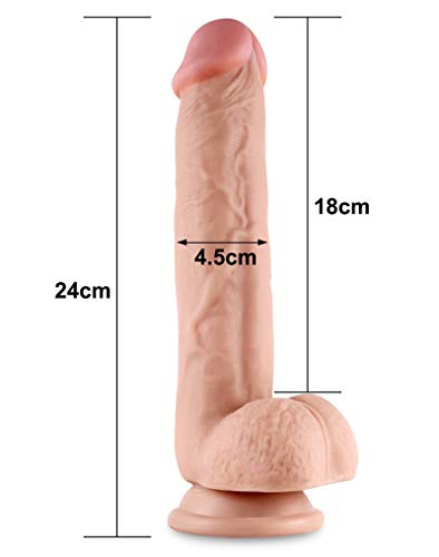 Godes réalistes nu Lovetoy Sliding Skin Ø4x23 cm