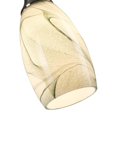 Image of Globe Glass Pendant Lamp Shade Only Light Fixtures Replacement for Mini Pendant Light Art Glass Lamp Covers for Kitchen Island Table lamp glass shade replacement Green Marble