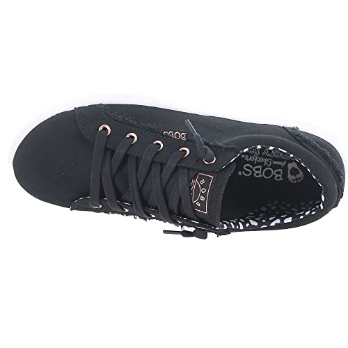 Skechers Women's Bobs 113328 P Sneaker, Black, 62