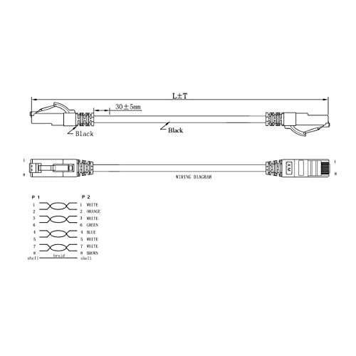 LogiLink CQ6105S Network Cable 15m Cat6a S/FTP (S-STP) RJ-45 RJ-45 Black, Black/White, 15 meters - Image 3