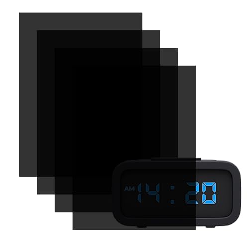 Lot de 4 autocollants colorés avec filtre couvrant la lumière, 12,7 x 17,9 cm, film autocollant pour bloc LED, film électronique diffuseurs pour canettes