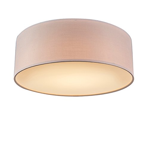 Qazqa - Modern Deckenleuchte I Deckenlampe I Lampe I Leuchte rosa 30 cm...