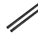 M METERXITY 2er Pack Kohlefaserstäbe 100mm Länge 5mm Durchmesser Kohlefaser Massiv Matt Stange Für RC Flugzeug/DIY Handwerk/Quadrocopter Arm/Modellbau Drachen Flügelrohr [3.94 x 0.2 Zoll]