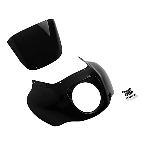 Image of TCMT Front Headlight Quarter Fairing Windshield Fit For Harley Softail Low Rider FXLR S FXLRS 2018-2025 Street Bob FXBB FXBBS 2018-2025 Softail Standard FXST 2020-2024