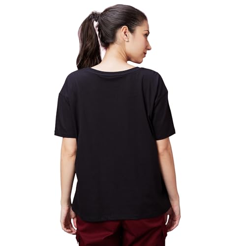 Image of Globus Women White Printed Boxy Fit Casual T-shirt-3638274001