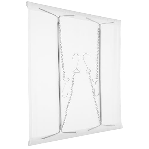 Dulcicasa 四角いエアディフレクター 金属製 白 ? エアコン風向調整で快適送風 耐久素材で簡単設置 メンテナンス不要