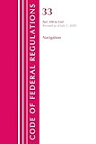 Code of Federal Regulations, Title 33 Navigation and Navigable Waters 200-End, Revised as of July 1, 2020
