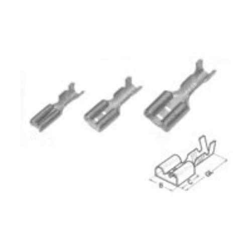 Terminal hembra Haupa 280034 galvanizado 6,3x0,8 que evita la corrosión en cables