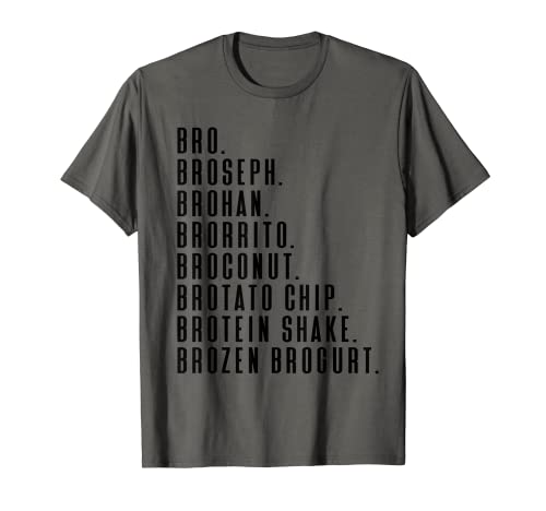 Bro Broseph Broham Tshirt divertente allenamento palestra sollevamento pesi Maglietta
