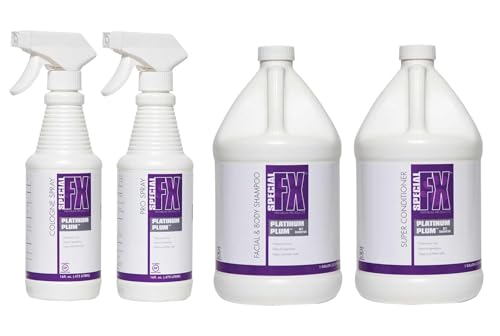 MPP Professional Dog Cat Equine Shampoo Conditioner Cologne Grooming Bundles Save! (Purple - Platinum Plum)
