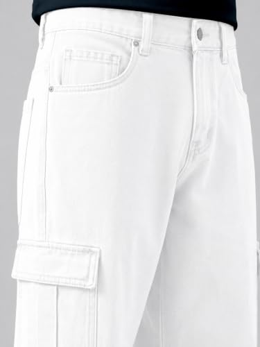 Image of Men's Comfortable Casual Denim Jeans | Men's Solid Straight Fit Jeans | Mid Rise Denim Pants | Regular Fit Stretchable Jeans