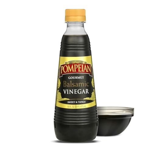 Pompeian Gourmet Balsamic Vinegar - 16 fl oz - Vinegar for Cooking - Sweet and Tangy Flavor for Salad Dressings, Marinades, and Sauces