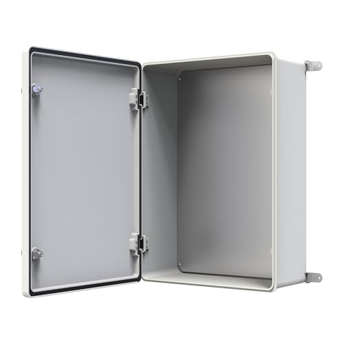 YAVUZ Polyester Pano 50 x 70 x 23 cm Taban saclı IP65 Polyester Pano Montaj Plakalı Elektrik Kutusu Taban Saclı Pano Dış Ortam Muhafaza Kutusu PLYS 5070