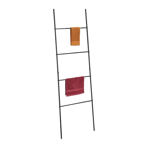 Relaxdays Handtuchleiter, 4 Sprossen, Handtücher & Kleidung, HxB: 171 x 55...