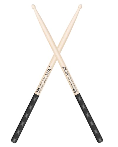 Drum Sticks, American Hickory Drumsticks, Drumsticks for Drum, Non-Slip Grip, Percussion Drumsticks...