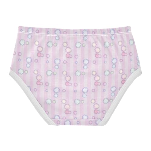 Girls' Underpants Kids Cotton Underwear Panties Briefs For Girl Age 2-8 Years Floral Flower Pattern2