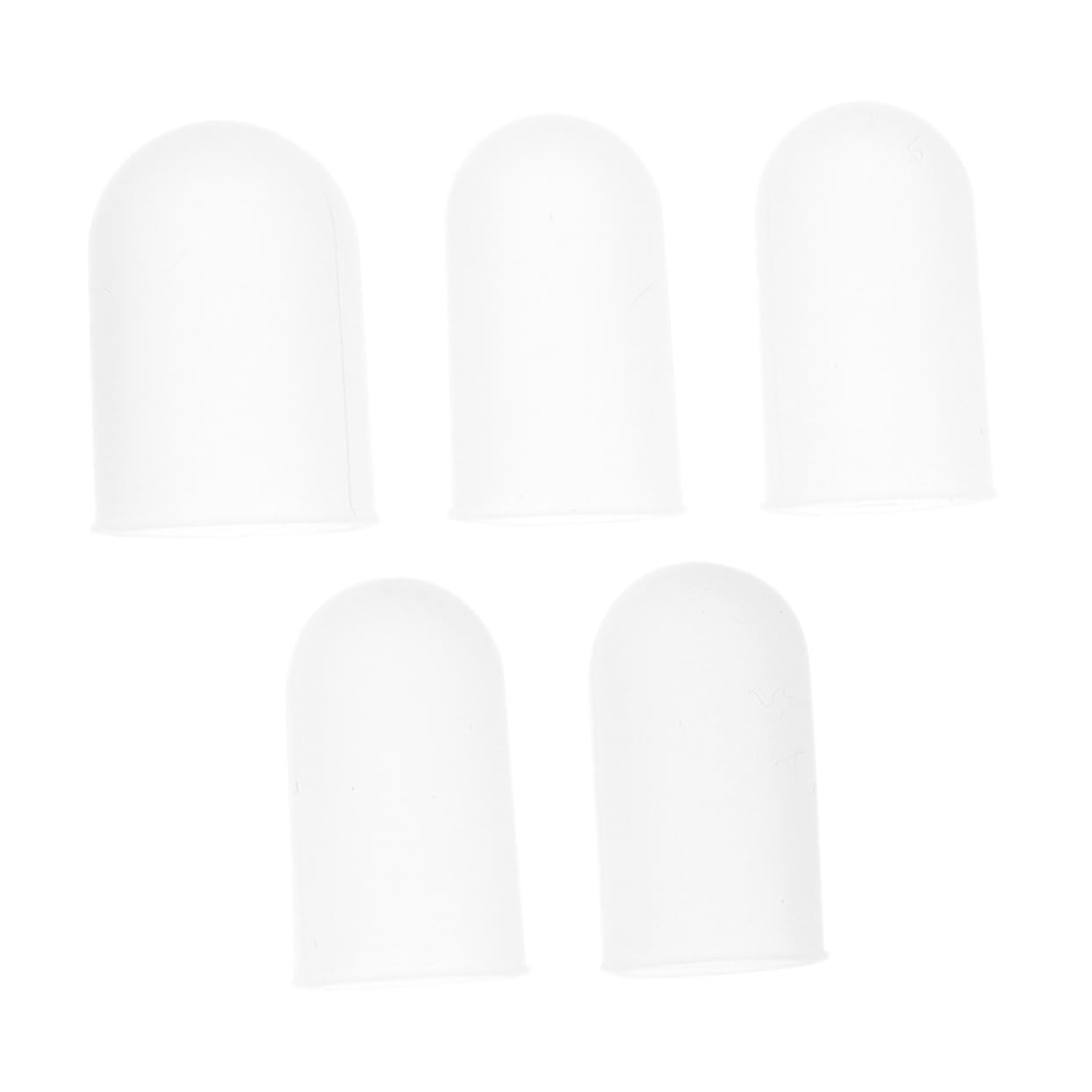 BEBEMOKO 5Pcs Silicone Wear Resistant Protective Covers with Non Slip Design for Comfortable Use and Enhanced Grip for Kitchen and Craft Work