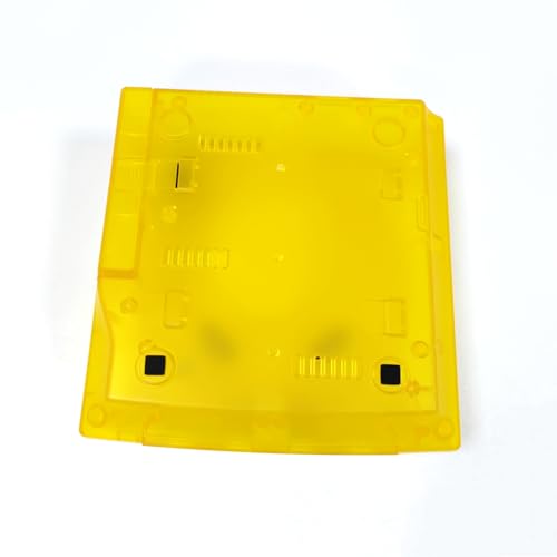 Image of Hzxkqmil Replacement Shell for SEGA Dreamcast DC Retro Video Game Console, Translucent Plastic Housing Case Accessories for Dreamcast DC, Transparent Yellow
