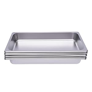 Juutalk 23569845 Edelstahl Dampfwannen 6er-Pack